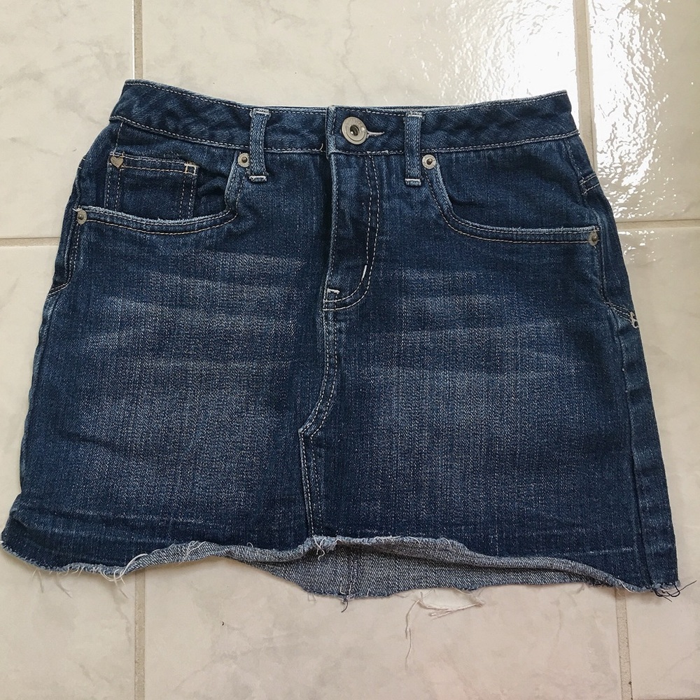 Jean skirt with built in shorts underneath (skort)